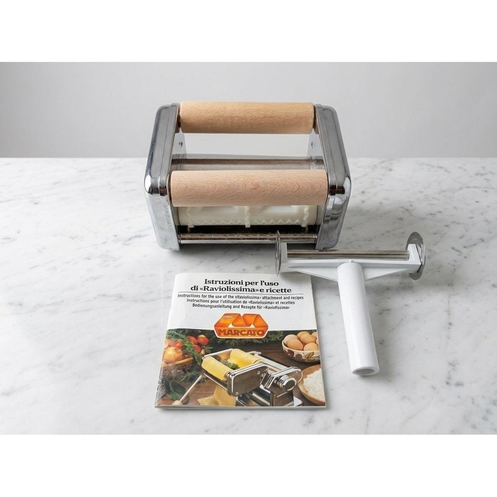 Vtg Marcato Raviolissima Pasta Machine Attachment Ravioli Maker Made In Italy